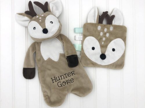 Deer Baby Lovey and Crinkle Toy-Baby Gift Set