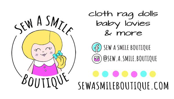 Business Card for Sew A Smile Boutique
