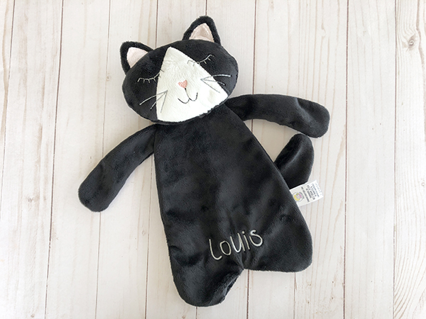 Cat Personalized Baby Lovey – Sew A Smile Boutique