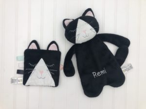 Cat Personalized Baby Lovey – Sew A Smile Boutique
