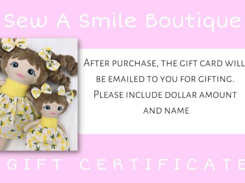 Gift Card for Sew A Smile Boutique
