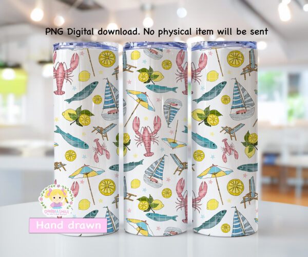 Amalfi Coast Seamless File - White - Image 3