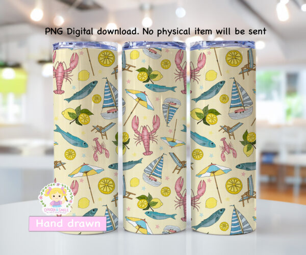 Amalfi Coast Seamless File - Yellow - Image 6