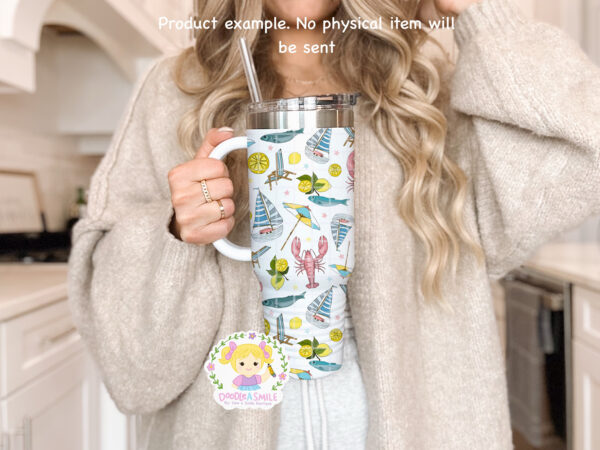 Amalfi Coast Seamless File - White - Image 5