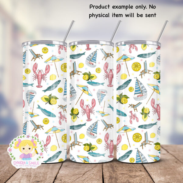 Amalfi Coast Seamless File - White - Image 9