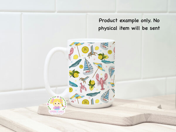 Amalfi Coast Seamless File - White - Image 4