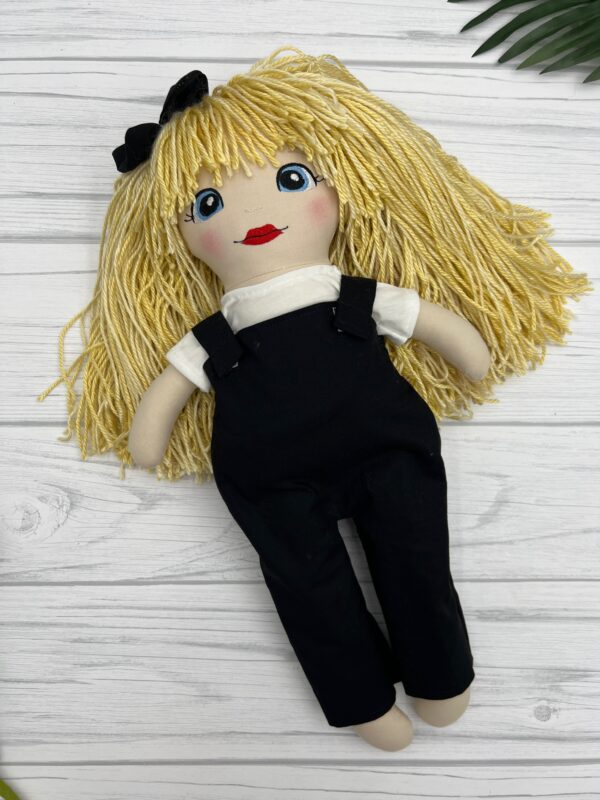 Handmade Rag Doll with yarn hair - Image 13
