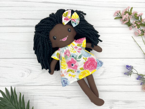 Handmade Rag Doll with yarn hair - Image 16