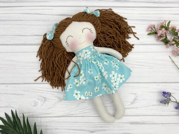 Handmade Rag Doll with yarn hair - Image 17