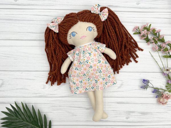 Handmade Rag Doll with yarn hair - Image 21
