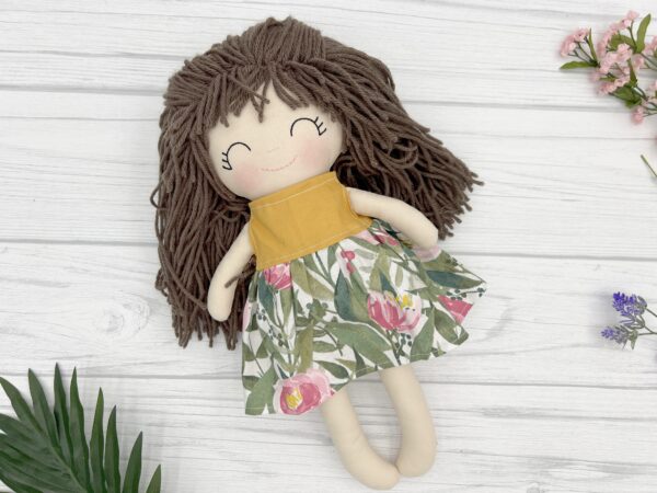 Handmade Rag Doll with yarn hair - Image 18