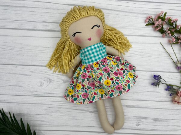 Handmade Rag Doll with yarn hair - Image 20