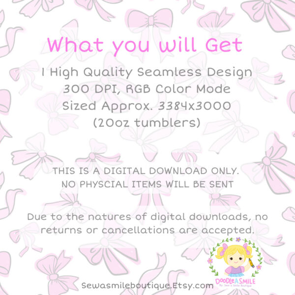 Coquette Bow- Messy Pink Tumbler Wrap PNG - Image 12