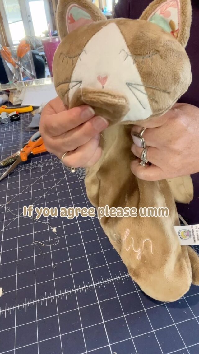 Happy Monday. This audio was too funny not to use. 😋

This cute personalized kitty 🐈‍⬛ lovey is still extra popular in the shop and I know why….cause it’s dang cute. 🥰 

Choosing your colors and personalizing makes it extra special. 

#lovie #babymusthave#babylovey #babyblanket #securityblanket #igbabies #babygifts #cuddlebuddy #plushies. #blankies  #babyLovey #newmom #momoflittles #Handmadegift #momoftoddlers #Babystyle #Spoilyourbaby #newbabygifts #personalizedbabygifts #babyblanket