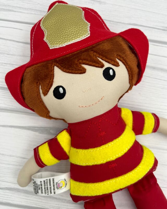 Firefighter dolls have been extra popular this year! They make the perfect gift for your little one to cuddle while you are away on shift or for those little ones obsessed this will things firefighter. They are also a great memory doll. 

 #firefighterswife #firefightermom #fabricdolls #handmadegiftsarebest #dollmakersofinstagram #customdoll #firefighters #firefighterfamily #firefighterfamily #firefighterfamilies