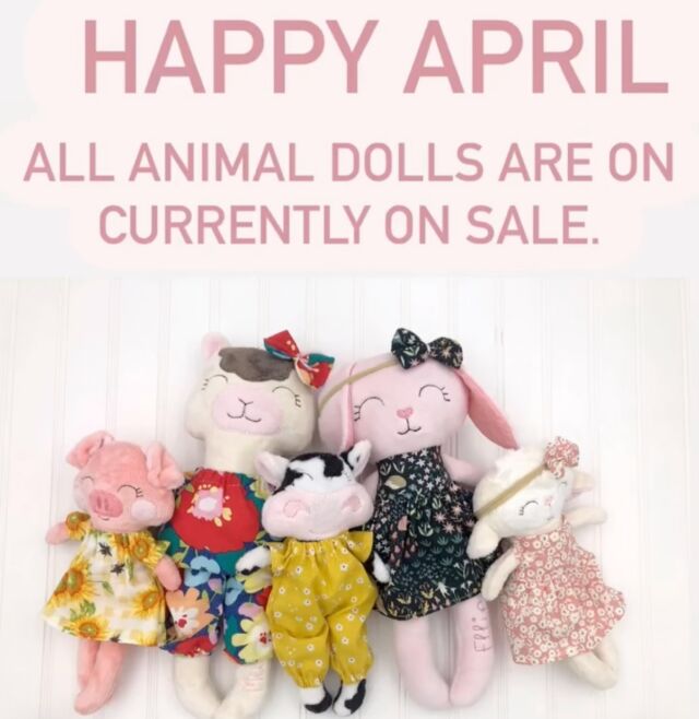 All custom animal dolls are currently on sale. Take a peek in the Etsy shop to see all the details. 

#birthdaygiftsforkids #personalizeddoll #animaldolls #stuffedanimals #granddaughtersarethebest #mylittledaughter