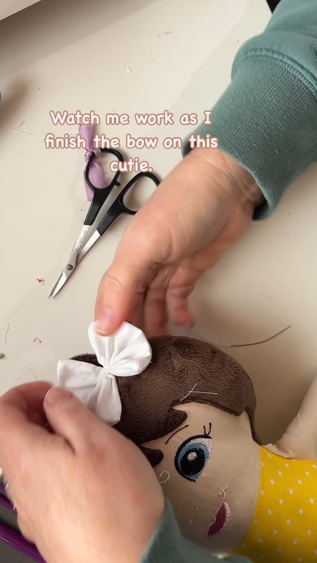 Oh you know, I’m just over here working away.  What’s your Tuesday like? 

#smallbusinessmom #customdoll #watchmework #workinprogress #handmadedolls #personalizedgifts #momlifeofgirls