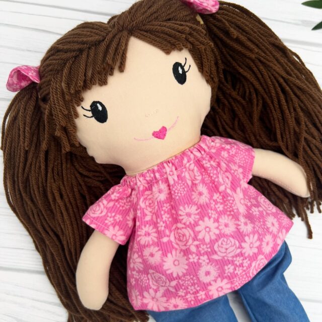 How cute is she? 

#customdoll #littlegirlgifts #granddaughters