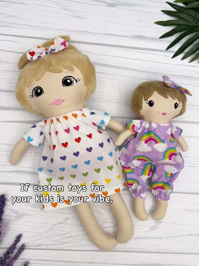 Custom dolls are extra special. If this is your vibe, then let’s be IG friends. #customtoys 

#granddaughters #heirloomdoll #customdolls #daughtersarethebest #personalizedgifts #lookalikedolls