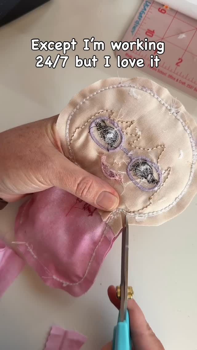 It’s been a while since I’ve shared a process video. Here I am getting a doll all clipped and ready to be turned right side out. #dollmaking 

#customdolls #bespokedoll #handmadedolls #heirloomdoll #clothdoll #