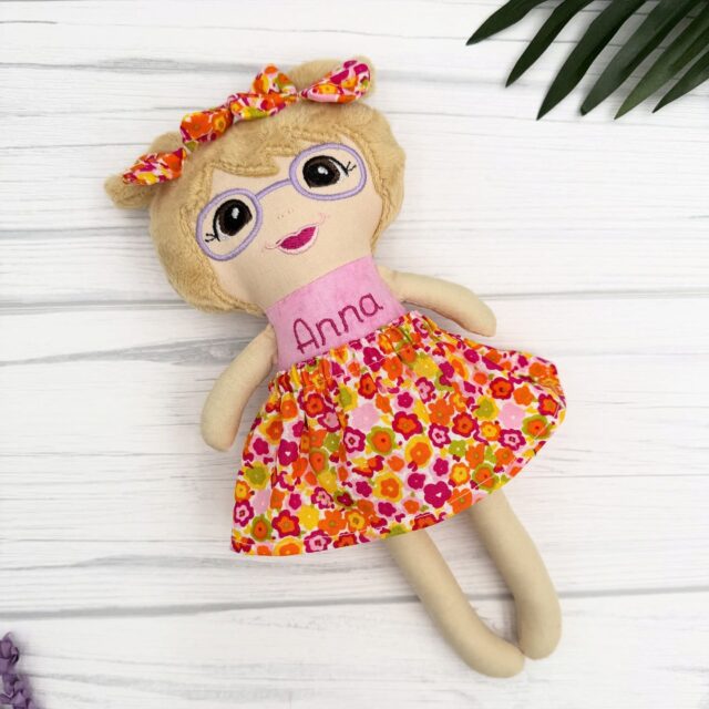Cute little mini doll for Anna. 

#customdolls #personalizeddoll #personalizedgifts